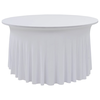 vidaXL Raztegljiva pregrinjala za mizo s krilom 2 kosa 120x74 cm bela