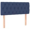 Vidaxl Posteljno vzglavje modro 100x7x78/88 cm blago