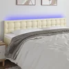 LED uzglavlje krem 180 x 5 x 78/88 cm od umjetne kože