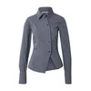 WEEKDAY Bluza svetlo modra / siva / temno siva / črna