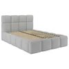 Tapacirani Krevet Cloudy 140/200 cm , srebrna