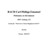 BACH C.PH.E.:SONATE G MOL NOTE