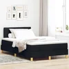 LED Box Spring Krevet s LED trakama Crna 120 x 200 cm tkanina