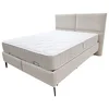 Hom`in POSTELJA Z VZMETNICO  x , les, kovina bela