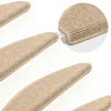 shumee vidaXL Samolepilne preproge za stopnice sisal 15 kosov 65x21x4 cm bež