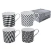 Heritage, komplet 4 skodelic - Shades of Grey (FBCh)