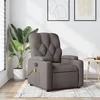 Masažni naslonjač od tkanine smeđesivi