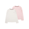 TOMMY HILFIGER Majica roza/bela