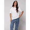 Organic bela majica - Organic boyfriend tee off white