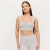GymBeam Lift Seamless Sports Bra Grey