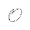 DIAMANT LETERNEL Prstan Ring aus 375 Weißgold mit Diamant srebrna