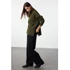 Trendyol Khaki Soft Textured Turtleneck Knitwear Sweater