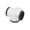 Legrand 049436 - Rotirajući razdelnik utičnica 3Z Tip E bela/crna