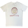 The Beatles Flowers Logo & Drum White XL Majica