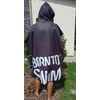 Borntoswim poncho black l