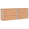 Vidaxl Vrtna visoka greda Rjava 250 x 50 x 91 cm