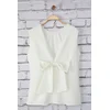 Trendyol Curve White Finike Weaving Plus Size Blouse
