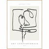 Plakat z okvirjem 50x70 cm Art Contemporain – Malerifabrikken