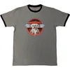 Van Halen Circle Logo (Ringer) Grey & Black XL Majica