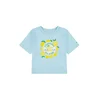 CONVERSE Majica SPRING CITRUS LEMON svetlo modra/rumena
