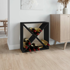 Ormarić za vino crni 62x25x62 cm od masivne borovine