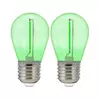 Komplet 2x LED sijalice PARTY E27/0,3W/36V zelene