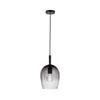 Nordlux - Visilica na sajli UMA 1xE27/40W/230V prečnik 18 cm crna/dimljena