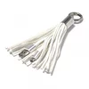 USB kabel sa priveskom Micro USB beli.