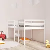 Visoki krevet bijeli 80 x 200 cm od masivne borovine