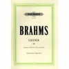 BRAHMS: LIEDER 3 HOHE STIMME NOTE