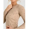 Sinsay - Bluza na tufne s visokim sadržajem viskoze - BEŽ