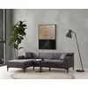 Atelier del Sofa Ugaona garnitura New Petra, L ugao, 250x69x145 cm, Antracit
