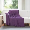 Pokrivači za bacanje 6 pcs Ljubičasta 200 x 150 cm Runo