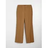 Sinsay - Elegantne pantalone straight leg s dodatkom viskoze - oker