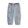 MINOTI Kavbojke moder denim / temno modra / zelena / svetlo roza