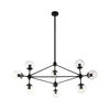 Open Design OR80094 - Luster na šipci BAO 10xE27/8W/230V crna