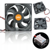 Rosfix Ventilator 80x80x25 2PIN 24V, (21656583)