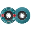 TOTAL Lamelni brusni disk 115mm za metal, P60, zirconium