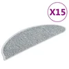 Vidaxl Samolepilne preproge za stopnice sisal 15 kosov 56x17x3cm modre
