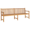 vidaXL Vrtna klop 228 cm trdna tikovina