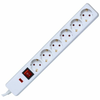 home Produžni kabel sa zaštitom, 6 utičnica, 1.5mm2, 1.5 met - NVT 06K/WH