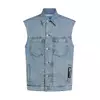 KARL LAGERFELD JEANS Brezrokavnik moder denim