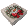 Viter novogodišnja metalna kutija robin četvrtasta 18x18x5 cm ( 3460/024 )