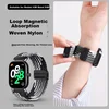 Iboann Set: Zaštita za staklo za pametni sat + Zamenska narukvica za pametni sat za Redmi Watch 6/5 Original Magnetic, Crna