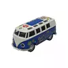 Teddies Retro avtobus na baterije iz kovine/plastike, 12 cm, z zvokom in izvlečno lučko - različne različice ali barve
