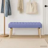 Bench z kanalnim oblazinjenjem Jeans modra 110 x 40 x 46 cm