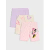 Sinsay - Kratke tajice 3 pakovanja Minnie Mouse - pastelno roze