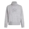 Karl Lagerfeld Pulover pegasto siva