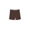 Dilvin Hlače Shorts temno rjava