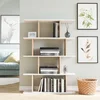 Hanah Home Harmon Oak White Polica za knjige 90x25x127.4 cm, Bela